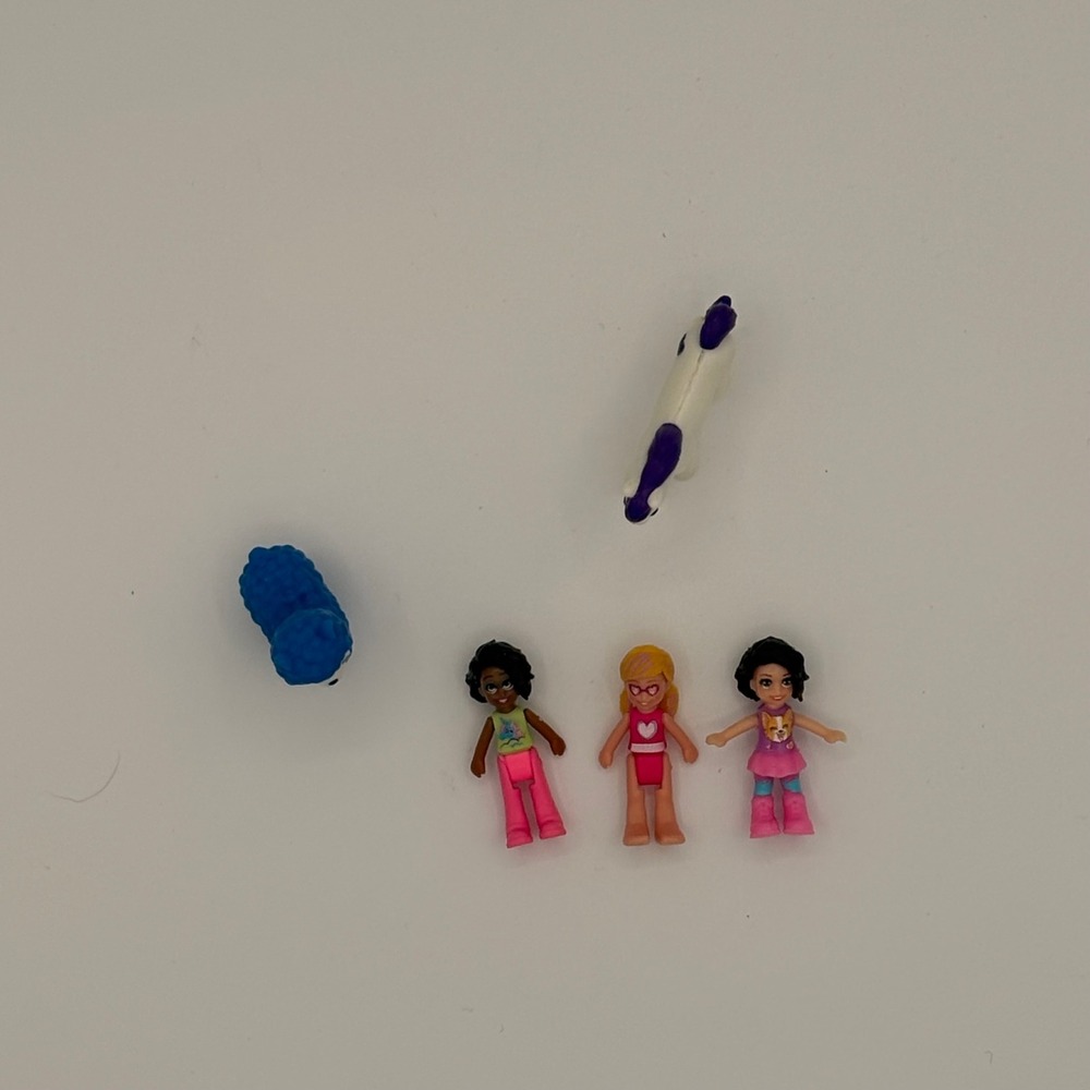 Polly Pocket Figures Kids OS Multicolor Excellent Micro Doll Llama Horse Lot
